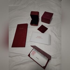 Cartier Empty Ring Red Box Collection